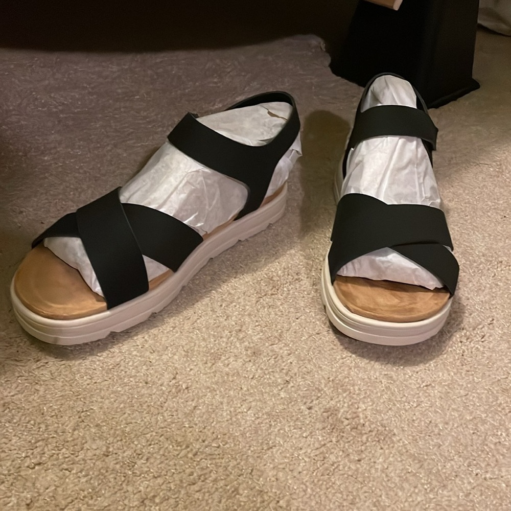 NWT Black Sandals